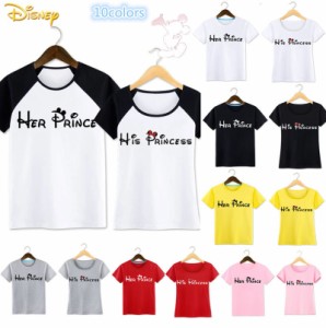 7COLORS T-shirt disney　ディズニー ペアルック カップル Tシャツ トップス Ｔシャツ ミッキー半袖 夏 夫婦 お揃い 旅行 プレゼント Mic