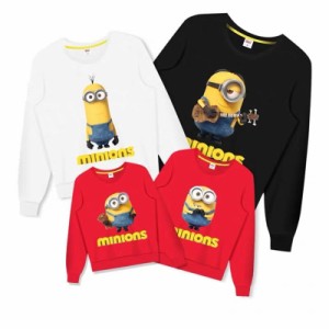 【三太郎の日】Minions パーカートレーナー Disney 親子ペア 怪盗グルー ミニオン 春秋 裏起毛なし スウェット トップス  カジュアル家族