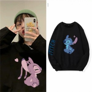 大人気 stitch パーカー Disney ペアルック カップル パーカー トレーナー スウェット ディズニー ステッチ パーカー 恋人 厚手 薄手 お