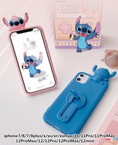 2colors iphone12 iphoneケース カップルケース ディズニー スティッチ柄アイホンケース スマホケース Stitchiカバー 超可愛い 保護カバ