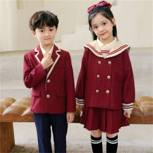 スーツ 女の子 男の子 ２点セット 子供服 フォーマル 学院風 キッズ 卒園式 セットアップ スカート 入学式 結婚式 発表会 合唱服 演出服 