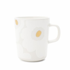 マリメッコ ウニッコ マグカップ 250ml ゴールド/ホワイト marimekko Unikko 北欧 マグ ギフト 結婚祝い プレゼント 贈り物