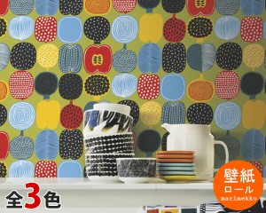 選べる3色 マリメッコ コンポッティ 壁紙 幅53cm marimekko KOMPOTTI Marimekko4（限定シリーズ） 輸入壁紙