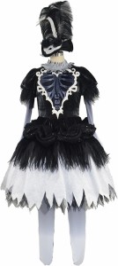 東京ディズニーランド（TDL） スプーキー“Boo!”パレード2018 女性ダンサー ゴスロリ 黒 フルセット コスプレ衣装