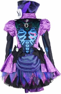 東京ディズニーランド（TDL） スプーキー“Boo!”パレード2018 女性ダンサー カラス 紫 パニエ付き レプリカ衣