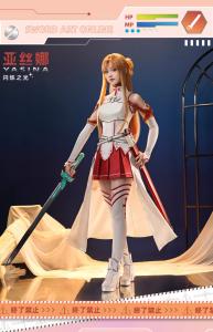 ソードアート・オンライン アスナ コスプレ衣装セット ゲーム アニメ コスプレ 女性用フルセット Sサイズ、Mサイズのみ