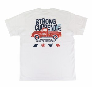 半袖 Tシャツ メンズ ストロングカレント STRONG CURRENT 新作 ハワイ ハワイアン サーフブランド (メンズ/ホワイト) ハワイアン雑貨 242