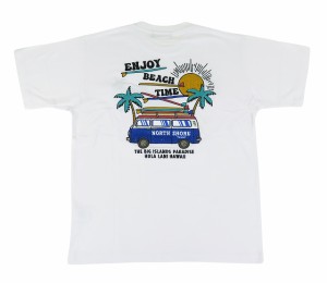 半袖  Tシャツ メンズ フララニ Hulalani Hawaii 刺しゅう 新作 ハワイ ハワイアン サーフブランド (メンズ/ホワイト) ハワイアン雑貨 24