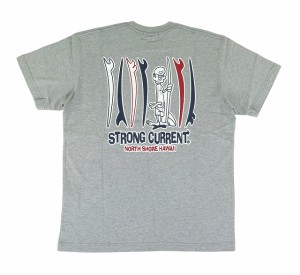 半袖 Tシャツ メンズ ストロングカレント STRONG CURRENT 新作 ハワイ ハワイアン サーフブランド (メンズ/グレー) ハワイアン雑貨 242SC