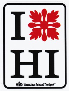 ハワイアン雑貨 インテリア ハワイアン 雑貨 HID アイランドデザイン ステッカー(キルト) HIS-022 メール便対応可 ハワイアン雑貨 ハワイ