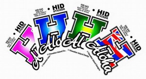 ハワイアン ステッカー デカール シール HID (H-ALOHA) メール便対応可 ハワイアン雑貨 ハワイ お土産 ハワイアン ハワイ雑貨 ハワイアン