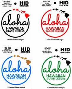 ハワイアン ステッカー デカール シール HID (aloha-ハワイ州) メール便対応可 ハワイアン雑貨 ハワイ お土産 ハワイアン ハワイ雑貨 イ