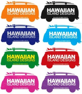 ハワイアン雑貨 ハワイアン 雑貨 ハワイアン ワーゲンバス ステッカー メール便対応可 ハワイアン雑貨 ハワイ お土産 ハワイアン インテ