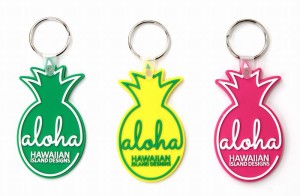  ハワイアン 雑貨 ハワイ お土産 HID ハワイアン パイナップル aloha キーホルダー ラバー素材 ハワイアン雑貨 メール便対応可 ハワイ お