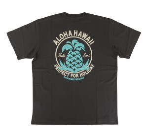 半袖  Tシャツ メンズ フララニ Hulalani Hawaii ハワイ ハワイアン サーフブランド (メンズ/チャコールグレー) ハワイアン雑貨 242HU1ST