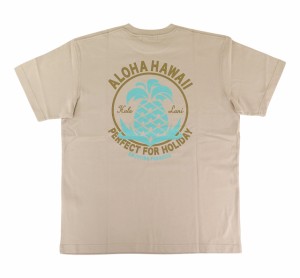 半袖  Tシャツ メンズ フララニ Hulalani Hawaii ハワイ ハワイアン サーフブランド (メンズ/P.ベージュ) ハワイアン雑貨 242HU1ST035 お