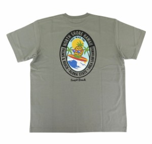 半袖  Tシャツ メンズ フララニ Hulalani Hawaii ハワイ ハワイアン サーフブランド (メンズ/P.カーキ) ハワイアン雑貨 242HU1ST037 おし