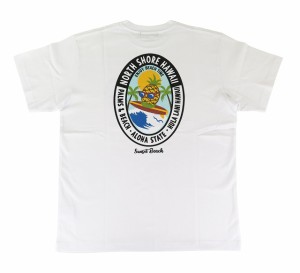 半袖  Tシャツ メンズ フララニ Hulalani Hawaii ハワイ ハワイアン サーフブランド (メンズ/ホワイト) ハワイアン雑貨 242HU1ST037 おし