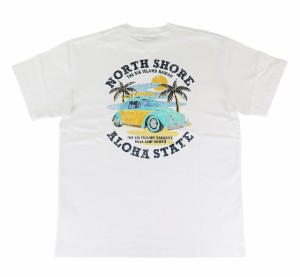 半袖  Tシャツ メンズ フララニ Hulalani Hawaii ハワイ ハワイアン サーフブランド (メンズ/ホワイト) ハワイアン雑貨 242HU1ST043 おし