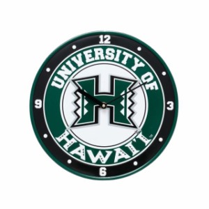 ハワイアン 時計 ハワイアン雑貨 掛け時計 クロック University of HAWAII ハワイ大学 おしゃれ ハワイアン 雑貨 