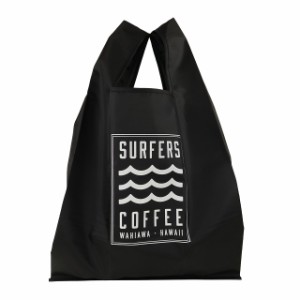 ハワイアン雑貨 エコバッグ SURFERS COFFEE トートバッグ サーファーズコーヒー (ブラック) ハワイ お土産 ハワイアン バッグ