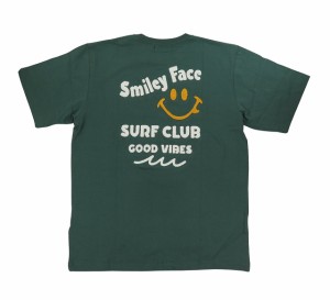 メンズ Tシャツ 半袖 ハワイ スマイル Cali Surf カリサーフ サーフブランド (メンズ/M.グリーン) ハワイアン雑貨 232CF1ST081 メール便