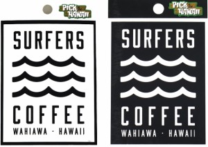 ハワイアン雑貨 ステッカー 雑貨 SURFERS COFFEE ハワイアン ハワイ サーファーズコーヒー シール