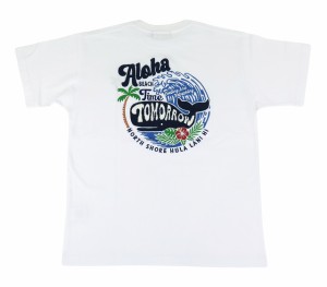 半袖  Tシャツ メンズ フララニ Hulalani Hawaii 刺しゅう 新作 ハワイ ハワイアン サーフブランド (メンズ/ホワイト) ハワイアン雑貨 24