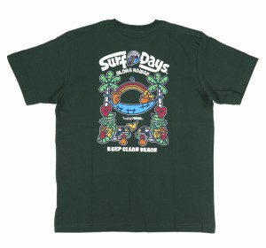 メンズ Tシャツ 半袖 サーフデイズ (メンズ/F.グリーン) サーフブランド 送料無料 ハワイアン雑貨 232SF1ST021 ポップハワイアン 雑貨