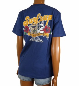 レディース Tシャツ 半袖 サーフズアップ ハワイ サーフブランド SURFS UP (レディース/B.ネイビー) ハワイアン雑貨 232SU2ST016 送料無