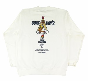 メンズ トレーナー 長袖 サーフデイズ SURF DAY’S サーフブランド ハワイアン (メンズ/オフホワイト) 234SF1TR031 ハワイアン雑貨 カジ