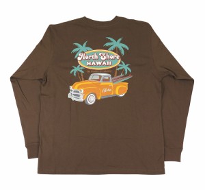 長袖 Tシャツ メンズ Hulalani Hawaii フララニ ハワイアン (メンズ/ブラウン) 234HU1LT033 サーフブランド 送料無料 ハワイアン雑貨 ハ