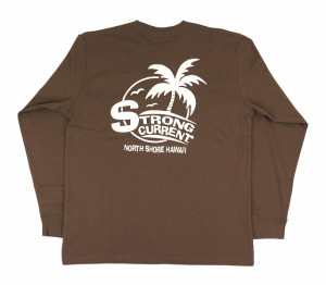 長袖 Tシャツ メンズ STRONG CURRENT ストロングカレント ハワイアン (メンズ/ブラウン) 234SC1LT063 サーフブランド 送料無料 ハワイア