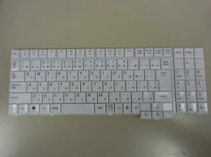 NEC ノートPC用 日本語キーボード 白 パソコンキーボード 交換用◎日本語キーボード