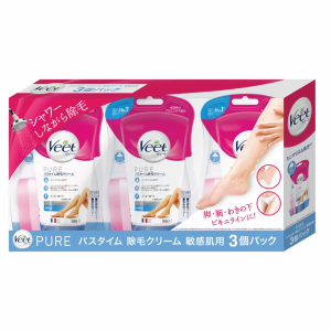 ヴィート ピュア Veet PURE ピュア バスタイム除毛クリーム しっかり除毛(150g*3個セット)[除毛剤・脱毛剤]