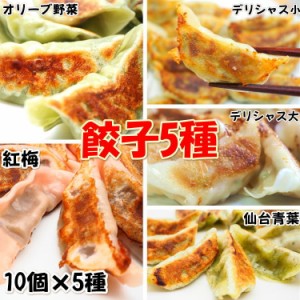 厳選餃子5種セット餃子100個 肉 冷凍 ギョウザ お惣菜 梅 あおば 小松菜 ほうれん草 手作り 家庭 自宅 焼き餃子 点心 お取り寄せ グルメ 