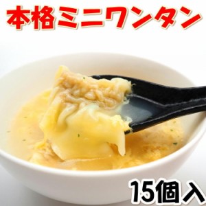 ミニ 肉 ワンタン 15個 スープ 麺  中華  冷凍 家庭 自宅 手作り