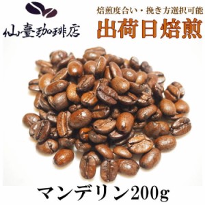 仙臺 珈琲店 マンデリンG1 200g(※生豆時240g) ※コーヒー3袋まとめ買いで送料無料！※焙煎日出荷 coffee 送料無料 父の日 母の日 贈り物