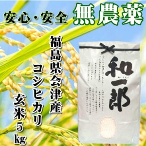 会津 酵素栽培米 コシヒカリ 5kg 和一郎 玄米 令和3年産 新米 こしひかり 福島 お米 送料無料 減農薬 栄養豊富