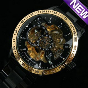 ハンドメイドスケルトン腕時計 人気の機械式腕時計 機械式自動巻きムーブメント メンズウォッチ メンズ腕時計 紳士用