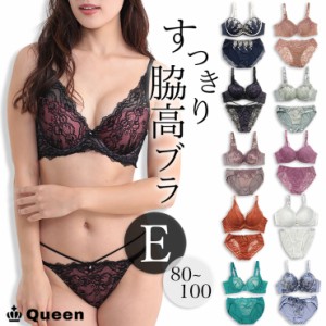 大きいサイズ ブラジャー ショーツセット レディース 下着 E80 E85 E90 E95 E100 (j5a-e)