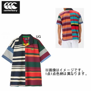 カンタベリー ラガーシャツ 半袖 メンズ CANTERBURY ショートスリーブ　アグリージャージ ラグビー ウェア スポーツ カジュアル マルチカ