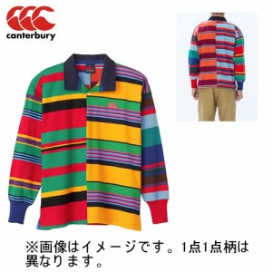 長袖 ラガー シャツ メンズ カンタベリー canterbury ロングスリーブ アグリー ジャージ ラグビー マルチカラー 綿 タウンユース / RA435