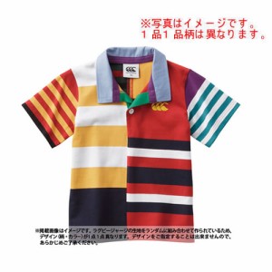 キッズ 半袖 ラガーシャツ カンタベリー CANTERBURY ショートスリーブ アグリ ジャージ ラグビー ウェア スポーツ カジュアル マルチカラ