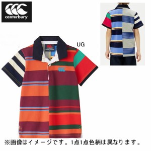 カンタベリー キッズ 半袖 ラガーシャツ CANTERBURY ショートスリーブ アグリー ジャージ ラグビー スポーツ カジュアル ウェア 子供服 