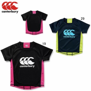 キッズ 半袖 ジャージ生地 Tシャツ カンタベリー CANTERBURY ジュニア プラクティス ジャージ ラグビー トレーニング 練習着 子供服 RGJ3