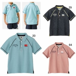 ジュニア 半袖 ラガーシャツ ビッグ 大きいサイズ カンタベリー CANTERBURY ショートスリーブ ラガーシャツ ラグビー スポーツ 子供服 RJ