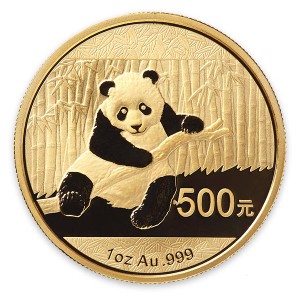 中華人民共和国 パンダ金貨500元 2014年 K24 24金 31.1035g 32mm