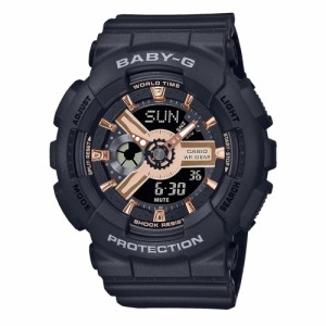 CASIO Baby-G ベビーG ベビージー カシオ レディース 腕時計 アナデジ ローズゴールド×ブラック 10気圧防水 海外モデル BA-110XRG-1A 誕