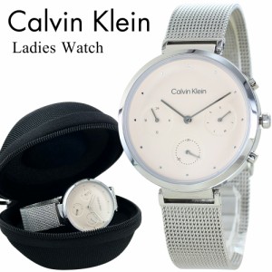 訳あり 裏蓋キズ 短 カルバンクライン CALVIN KLEIN レディース 腕時計 K6K33143 Step ステップ ブラック